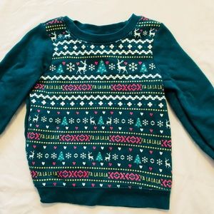 EUC 3t girls ugly sweater